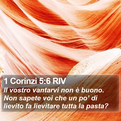 1 Corinzi 5:6 RIV Bible Verse Image