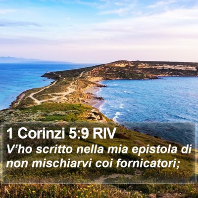 1 Corinzi 5:9 RIV Bible Verse Image