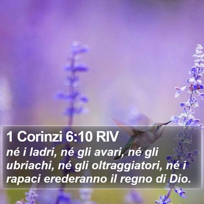 1 Corinzi 6:10 RIV Bible Verse Image
