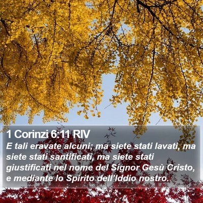 1 Corinzi 6:11 RIV Bible Verse Image