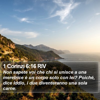 1 Corinzi 6:16 RIV Bible Verse Image
