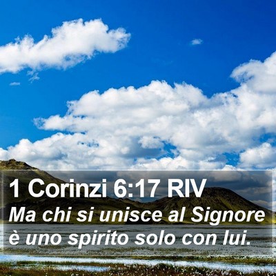1 Corinzi 6:17 RIV Bible Verse Image