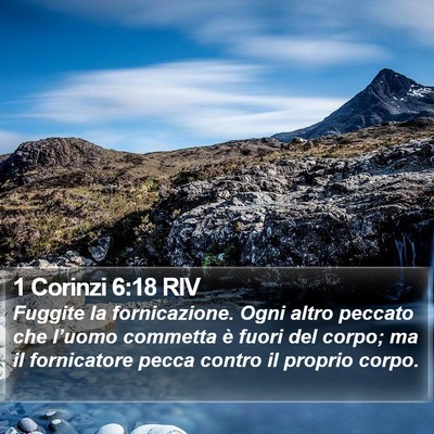 1 Corinzi 6:18 RIV Bible Verse Image