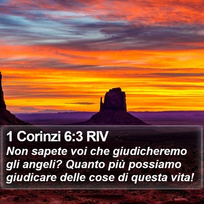1 Corinzi 6:3 RIV Bible Verse Image