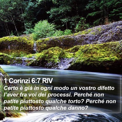 1 Corinzi 6:7 RIV Bible Verse Image