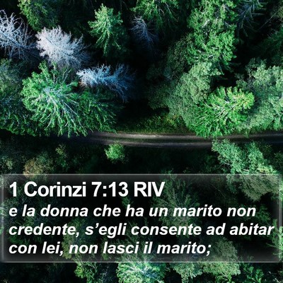 1 Corinzi 7:13 RIV Bible Verse Image