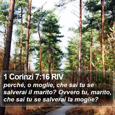 1 Corinzi 7:16 RIV Bible Verse Image