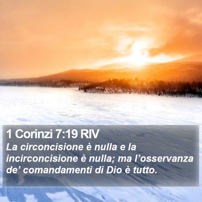 1 Corinzi 7:19 RIV Bible Verse Image