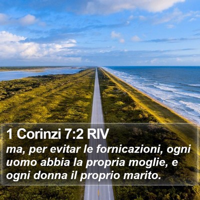 1 Corinzi 7:2 RIV Bible Verse Image