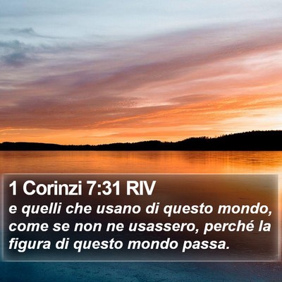 1 Corinzi 7:31 RIV Bible Verse Image