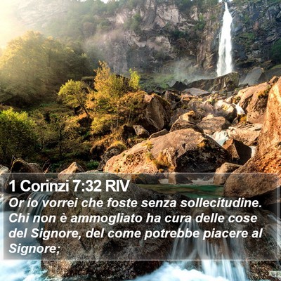 1 Corinzi 7:32 RIV Bible Verse Image