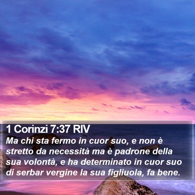 1 Corinzi 7:37 RIV Bible Verse Image