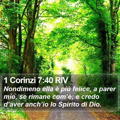 1 Corinzi 7:40 RIV Bible Verse Image
