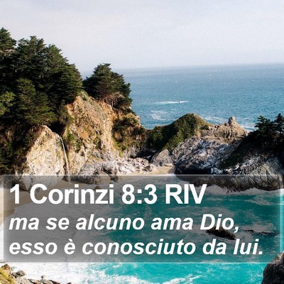 1 Corinzi 8:3 RIV Bible Verse Image