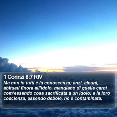 1 Corinzi 8:7 RIV Bible Verse Image