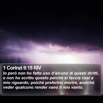 1 Corinzi 9:15 RIV Bible Verse Image