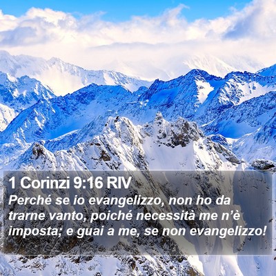 1 Corinzi 9:16 RIV Bible Verse Image