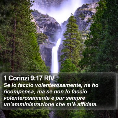 1 Corinzi 9:17 RIV Bible Verse Image