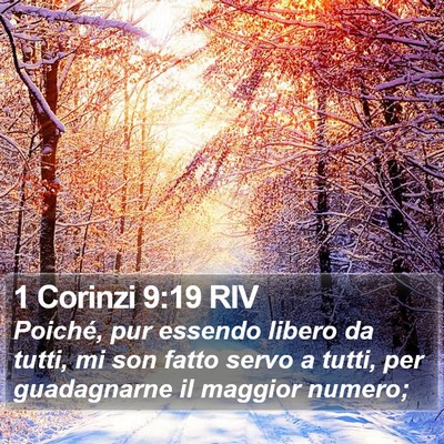 1 Corinzi 9:19 RIV Bible Verse Image