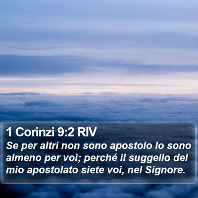 1 Corinzi 9:2 RIV Bible Verse Image