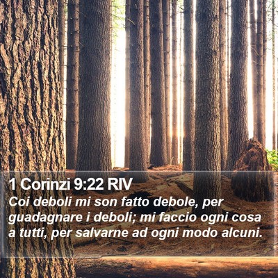 1 Corinzi 9:22 RIV Bible Verse Image