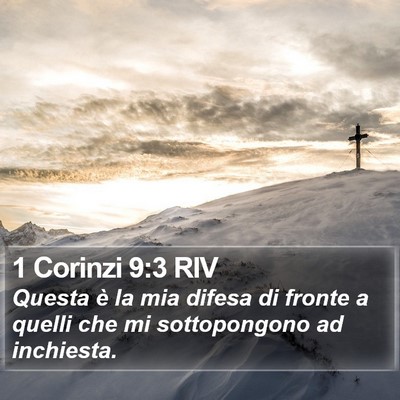 1 Corinzi 9:3 RIV Bible Verse Image