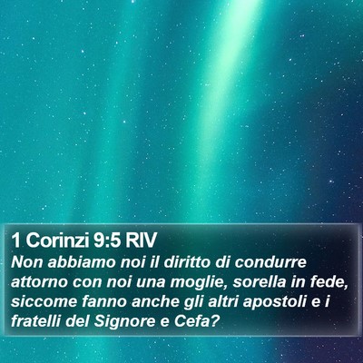 1 Corinzi 9:5 RIV Bible Verse Image