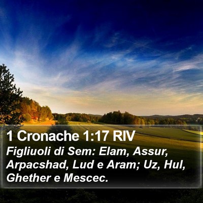 1 Cronache 1:17 RIV Bible Verse Image