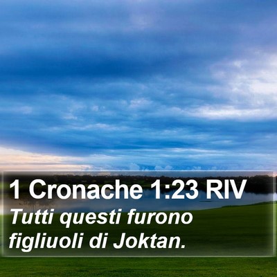 1 Cronache 1:23 RIV Bible Verse Image