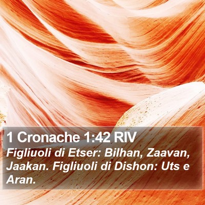 1 Cronache 1:42 RIV Bible Verse Image