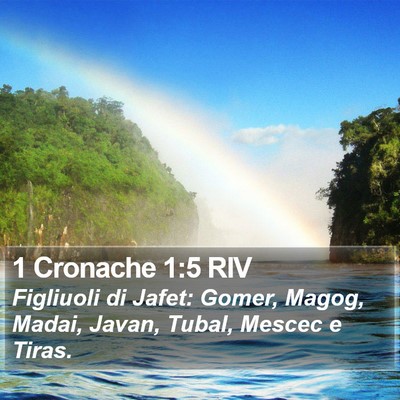 1 Cronache 1:5 RIV Bible Verse Image