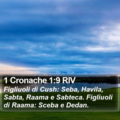 1 Cronache 1:9 RIV Bible Verse Image