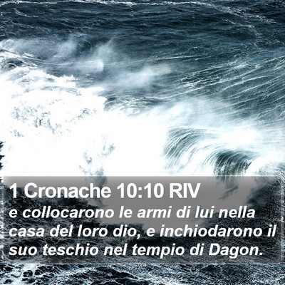 1 Cronache 10:10 RIV Bible Verse Image