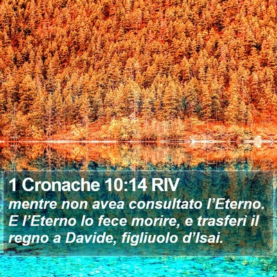 1 Cronache 10:14 RIV Bible Verse Image