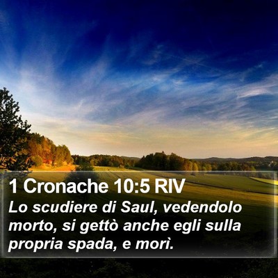 1 Cronache 10:5 RIV Bible Verse Image