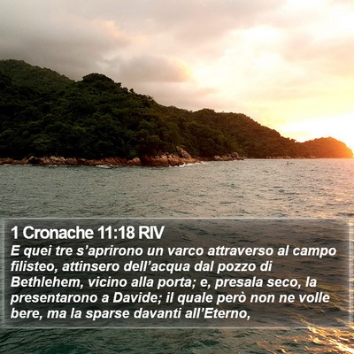 1 Cronache 11:18 RIV Bible Verse Image