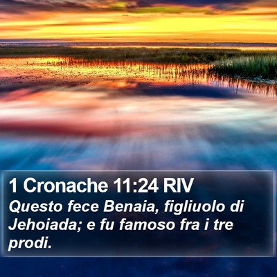 1 Cronache 11:24 RIV Bible Verse Image
