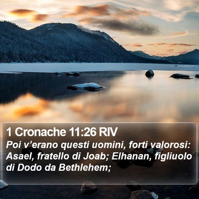 1 Cronache 11:26 RIV Bible Verse Image