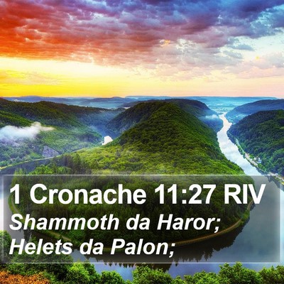 1 Cronache 11:27 RIV Bible Verse Image