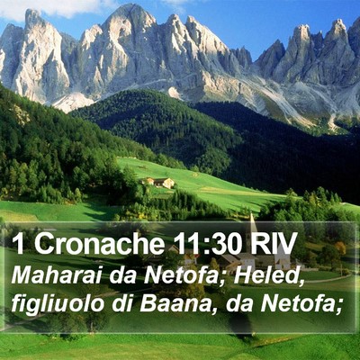 1 Cronache 11:30 RIV Bible Verse Image