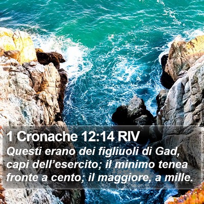 1 Cronache 12:14 RIV Bible Verse Image