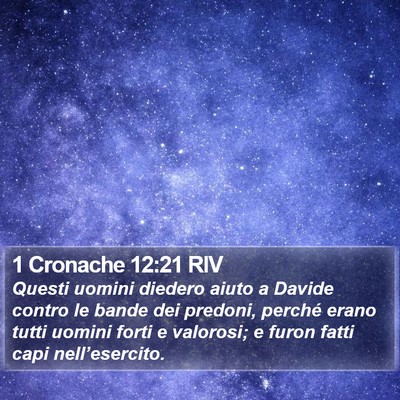 1 Cronache 12:21 RIV Bible Verse Image