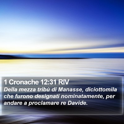 1 Cronache 12:31 RIV Bible Verse Image