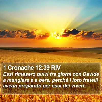1 Cronache 12:39 RIV Bible Verse Image