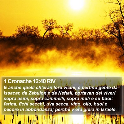 1 Cronache 12:40 RIV Bible Verse Image