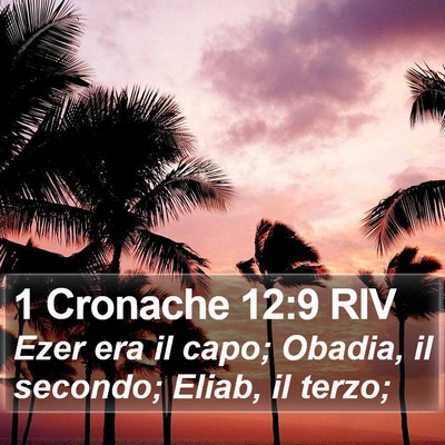 1 Cronache 12:9 RIV Bible Verse Image