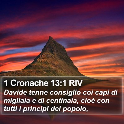 1 Cronache 13:1 RIV Bible Verse Image