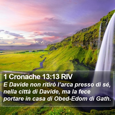 1 Cronache 13:13 RIV Bible Verse Image