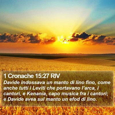 1 Cronache 15:27 RIV Bible Verse Image