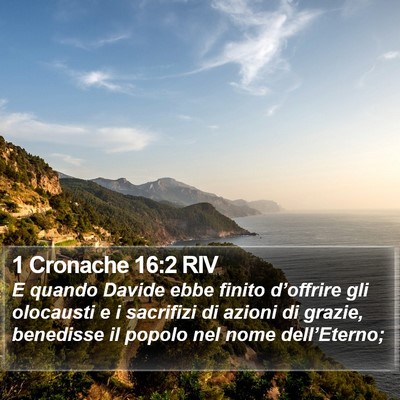 1 Cronache 16:2 RIV Bible Verse Image